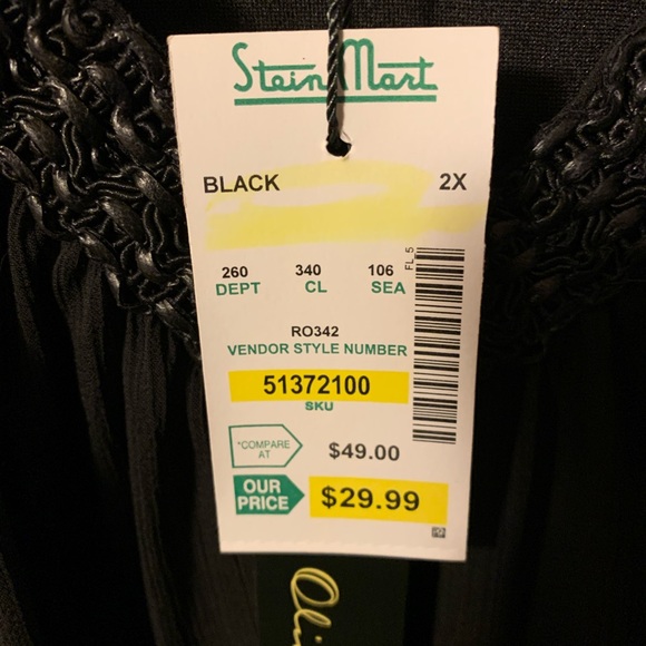 Black, Sheer Blouse - Picture 4 of 5